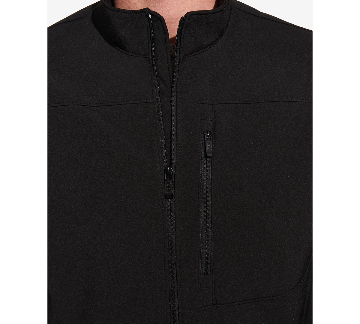 Weatherproof Men's Soft Shell Jacket In Black
