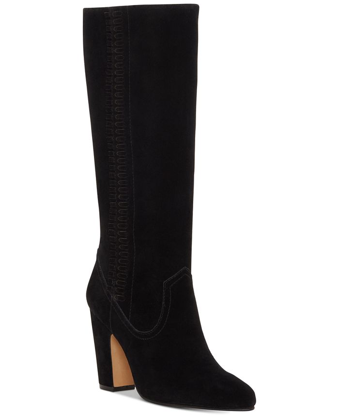 Vince Camuto Coranna Laced Side-Eyelet Boots - Macy's