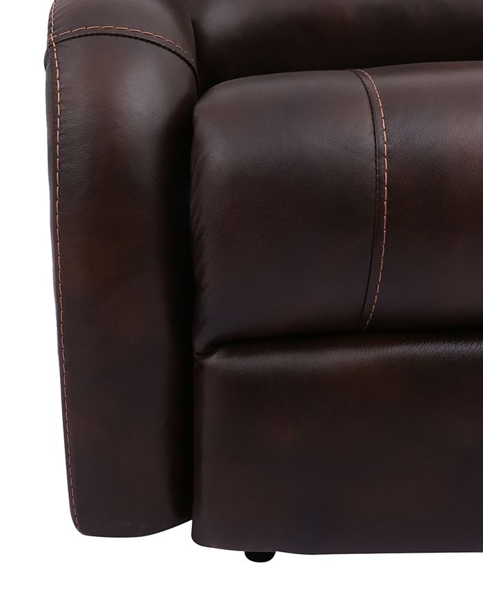 Furniture Leiston Leather Dual Power Recliner with USB Power Outlet