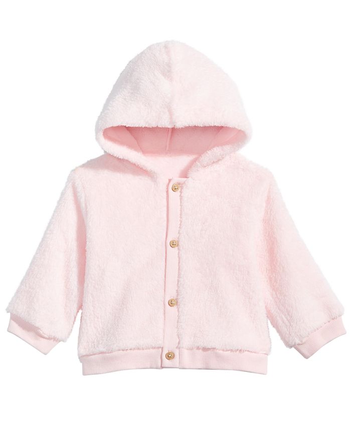First Impressions Baby Boys or Baby Girls Fleece Hooded Jacket, Created ...