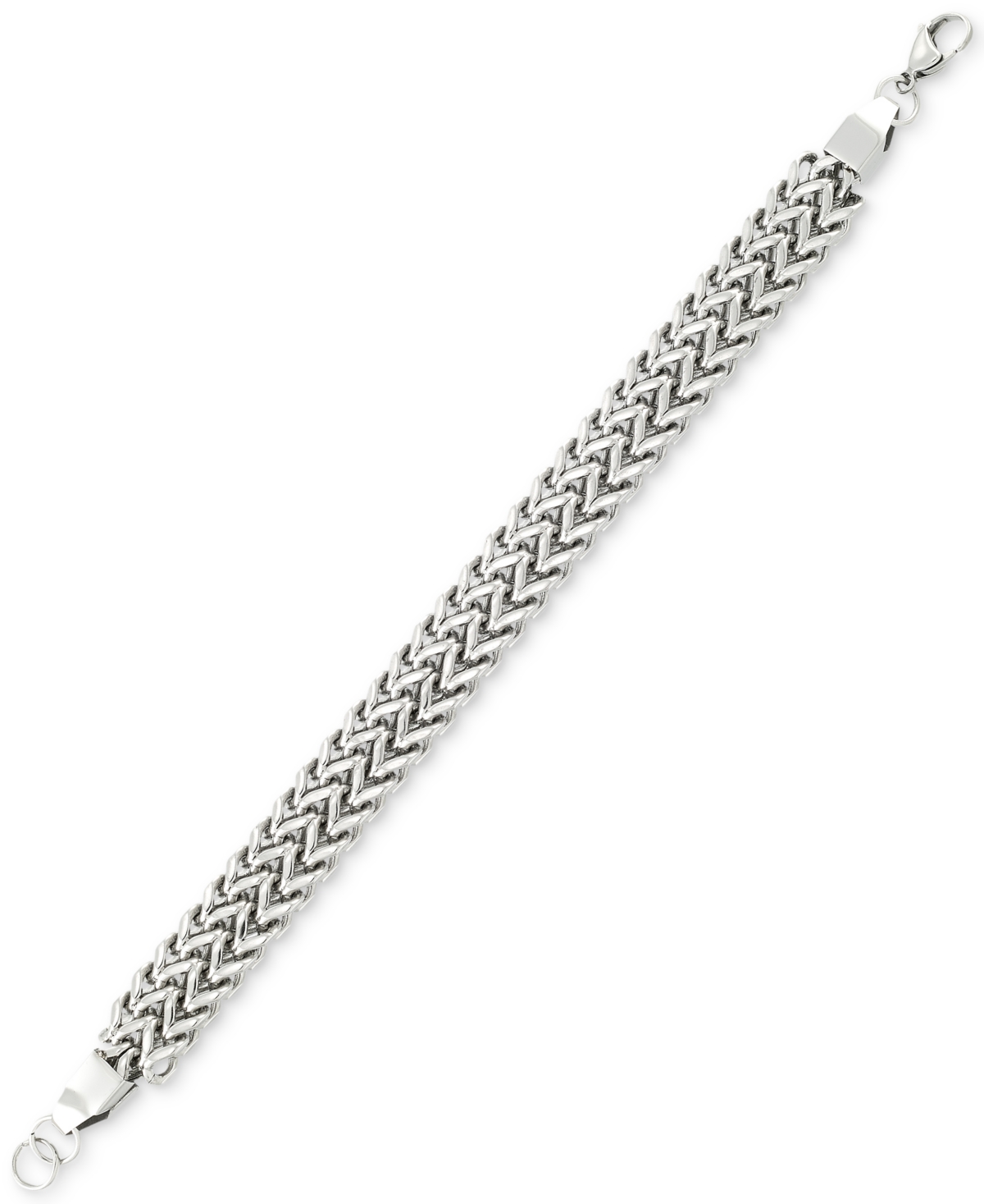Smith Mesh Link Bracelet in Stainless Steel - Stainless Steel