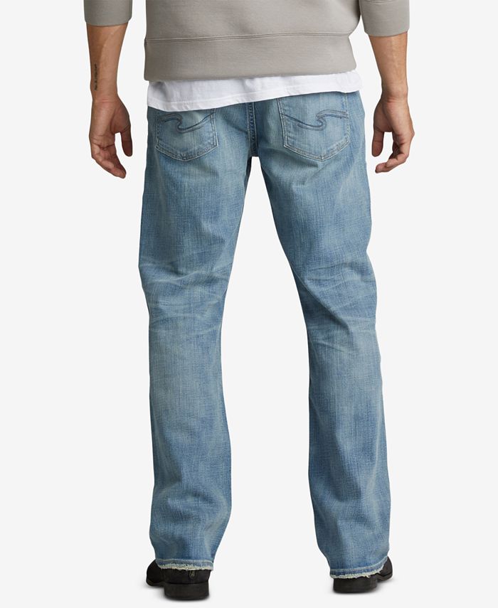 Silver Jeans Co. Mens Gordie Straight-Fit Big and Tall Stretch Jeans ...