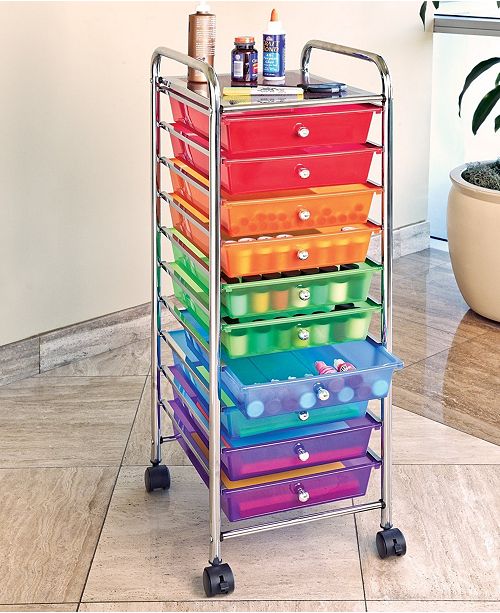Seville Classics 10 Drawer Organizer Cart Reviews Cleaning