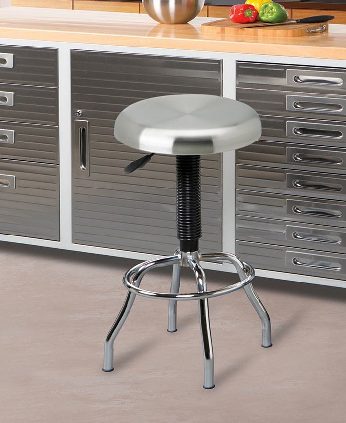Seville Classics Stainless Steel Pneumatic Work Stool Macy's
