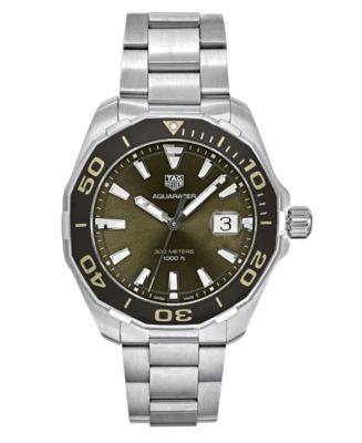 TAG Heuer Men s Swiss Aquaracer Stainless Steel Bracelet Watch