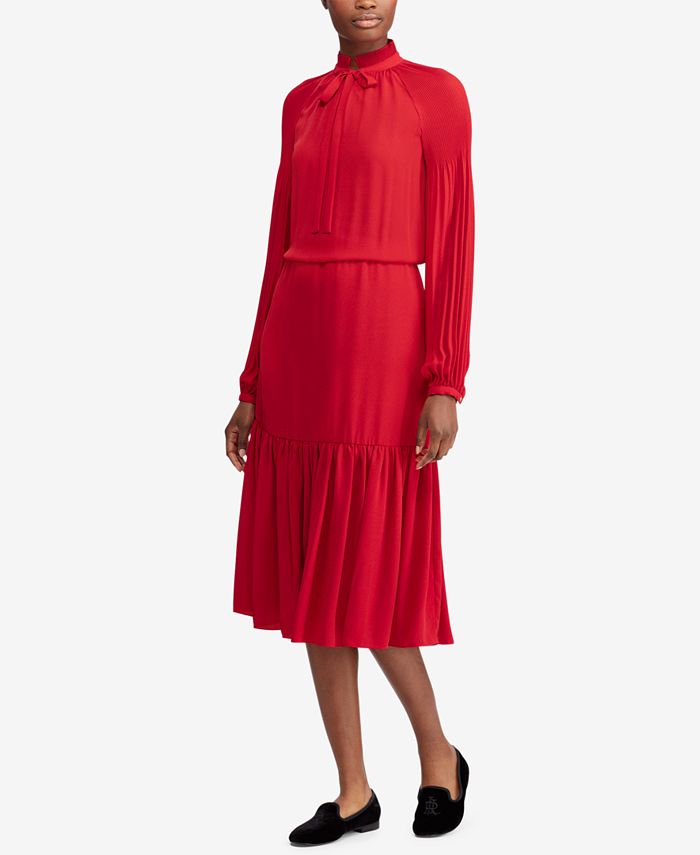 Lauren Ralph Lauren Georgette Dress - Macy's