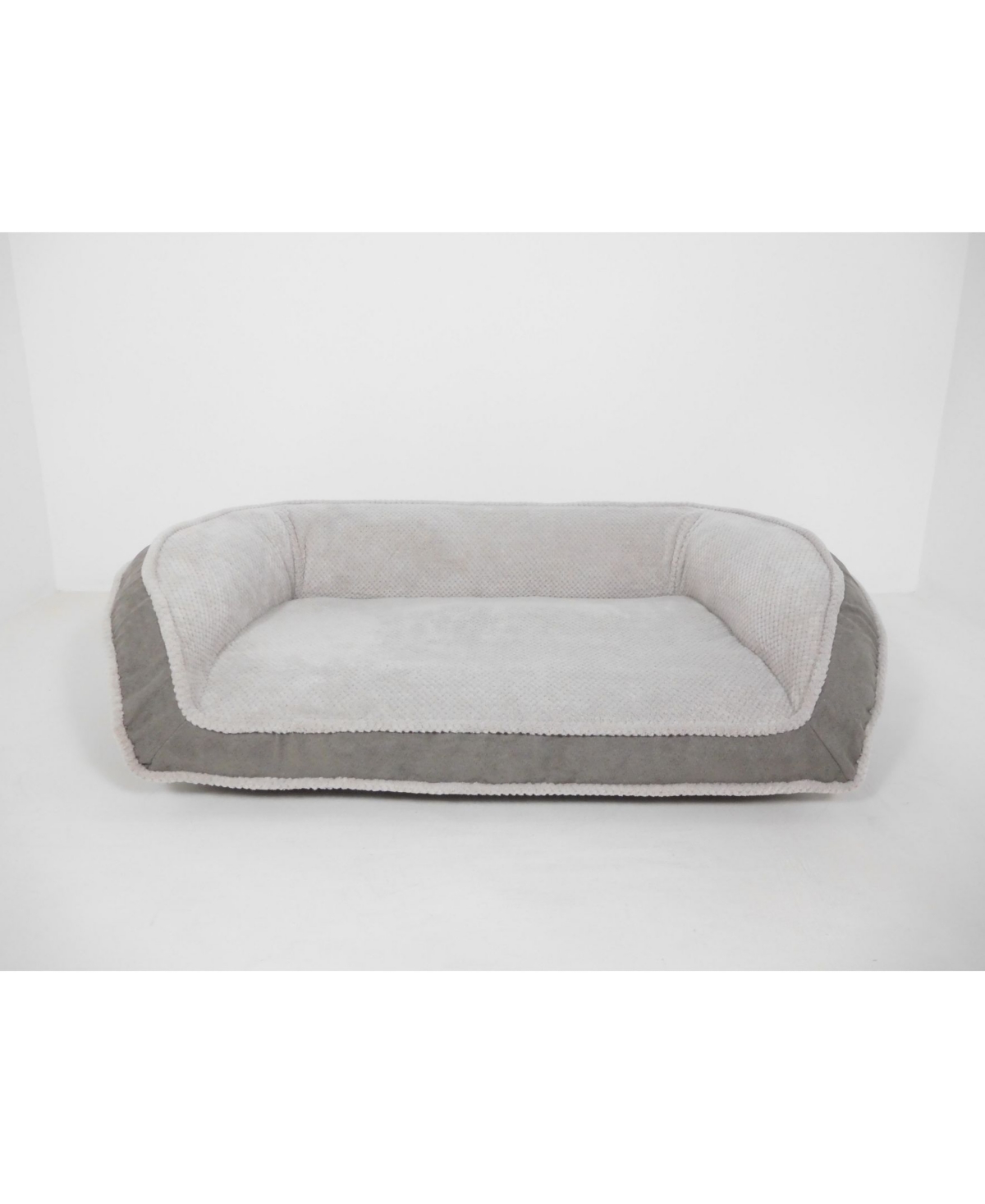Closeout! Arlee Deep Seated Lounger Sofa and Couch Style Pet Bed, Small - Charcoal Gray