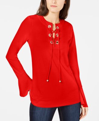 michael kors grommet top