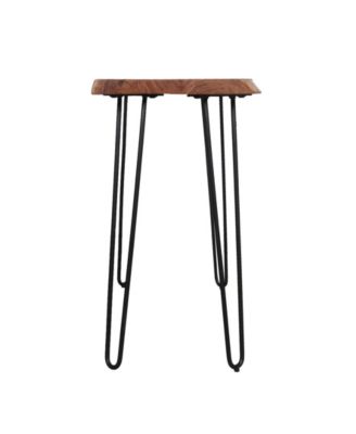Hairpin Natural Live Edge Wood with Metal 48" Media Console Table
