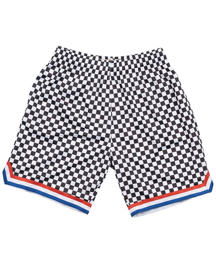 Mitchell & Ness Chicago Bulls Checkerboard Swingman Shorts for Men