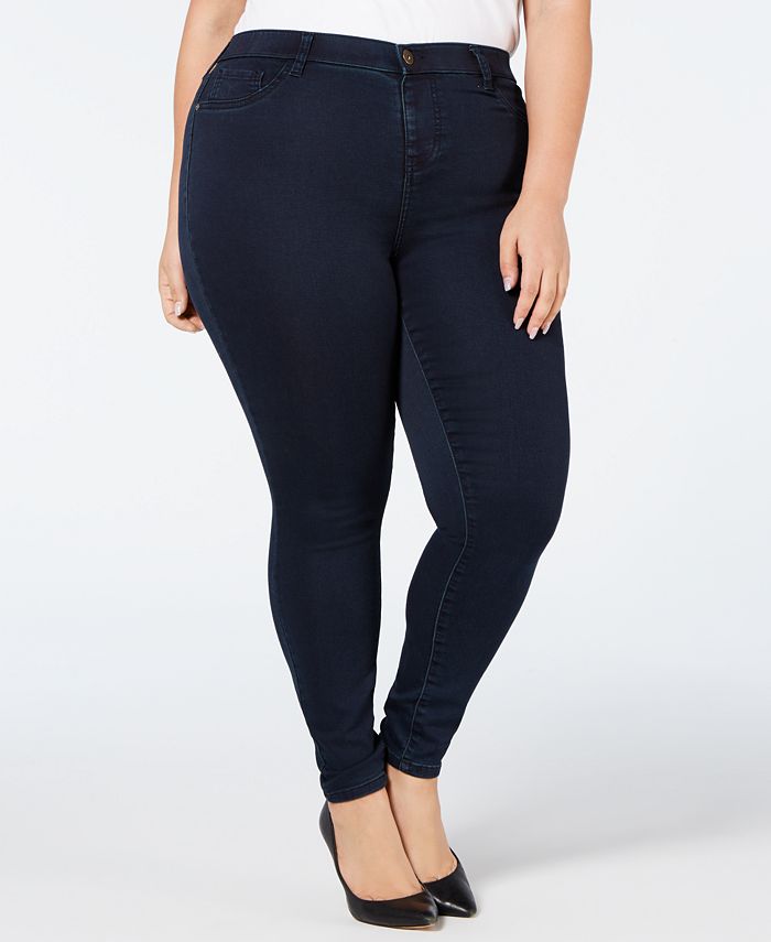 Style & Co Plus Size Faux-Fly Jeggings, Created for Macy's - Macy's