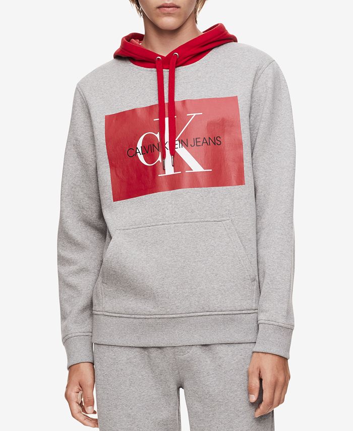 Calvin Klein Jeans Men's Monogram Logo Hoodie Created for Macy's & Reviews  - Hoodies & Sweatshirts - Men - Macy's