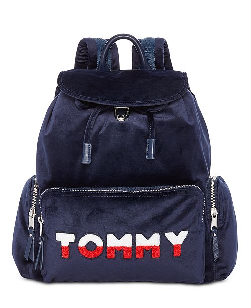 Tommy Hilfiger Tommy Velvet Flap Backpack & Reviews Handbags & Accessories Macy's