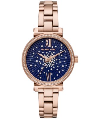 michael kors sofie rose gold watch