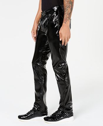 Macys mens leather pants discount