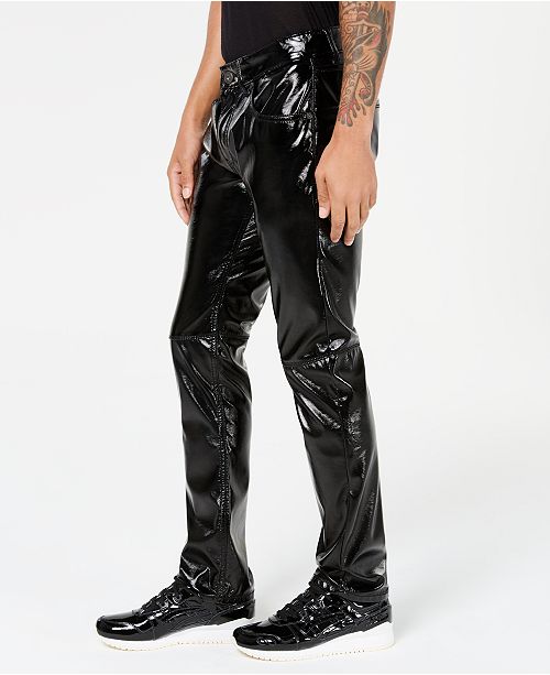 macy's faux leather pants
