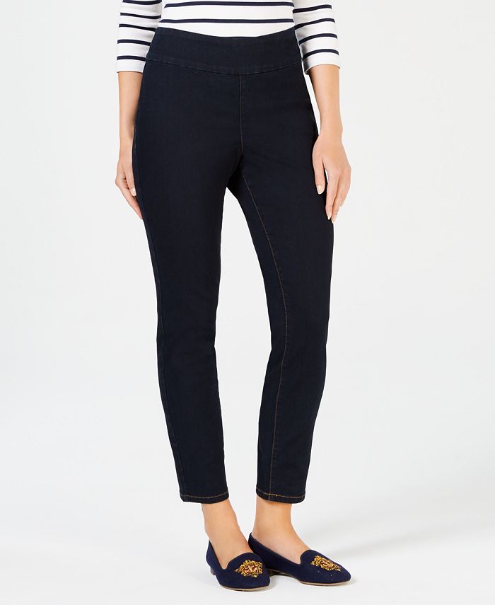 Charter Club Cambridge Pull-On Ankle Jeans, Created for Macy's ...