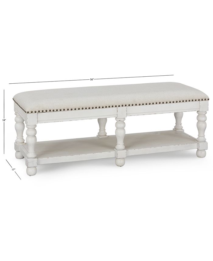Furniture Quincy Upholstered Bench, Created for Macy's Macy's