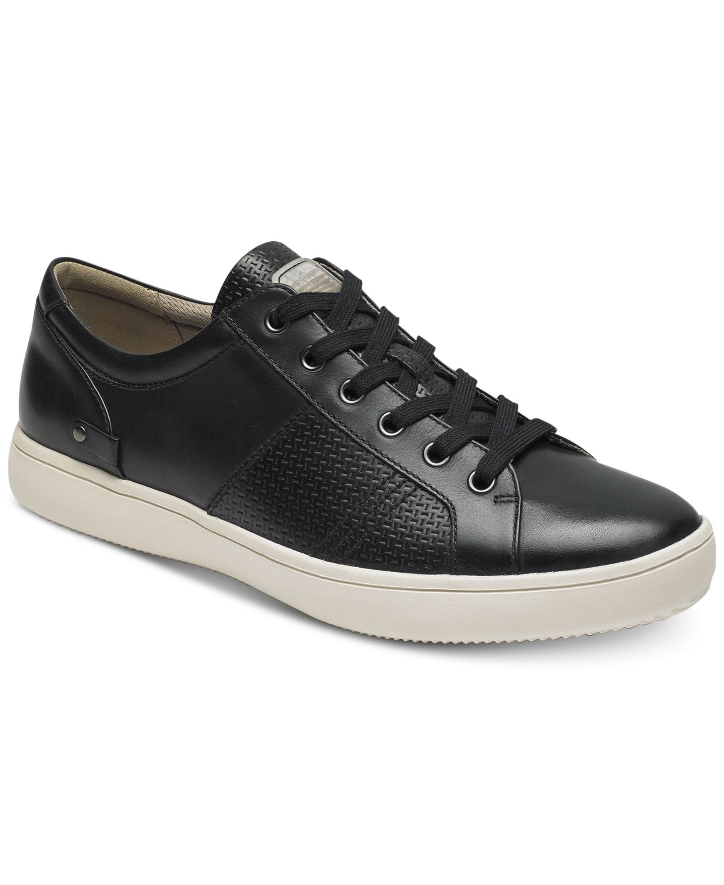 Мужские кроссовки Rockport Colle Tie Lace Up, цвет: Чёрный — фото 1