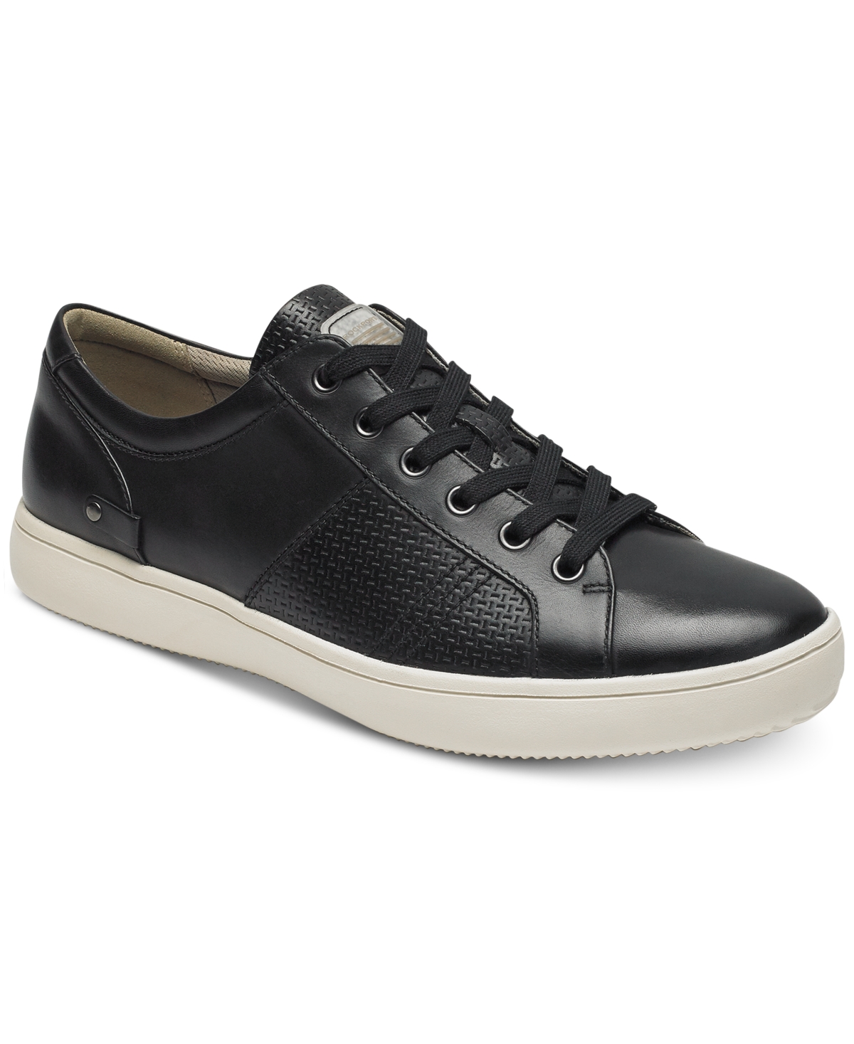 Rockport Men's Colle Tie Slip On Sneaker Shoes Men's Shoes In Black ...