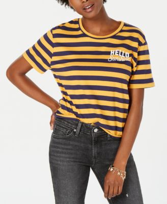 Rebellious One - Juniors' Hello Sunshine Graphic-Print T-Shirt