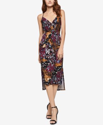 BCBGeneration - Printed Midi Faux-Wrap Dress