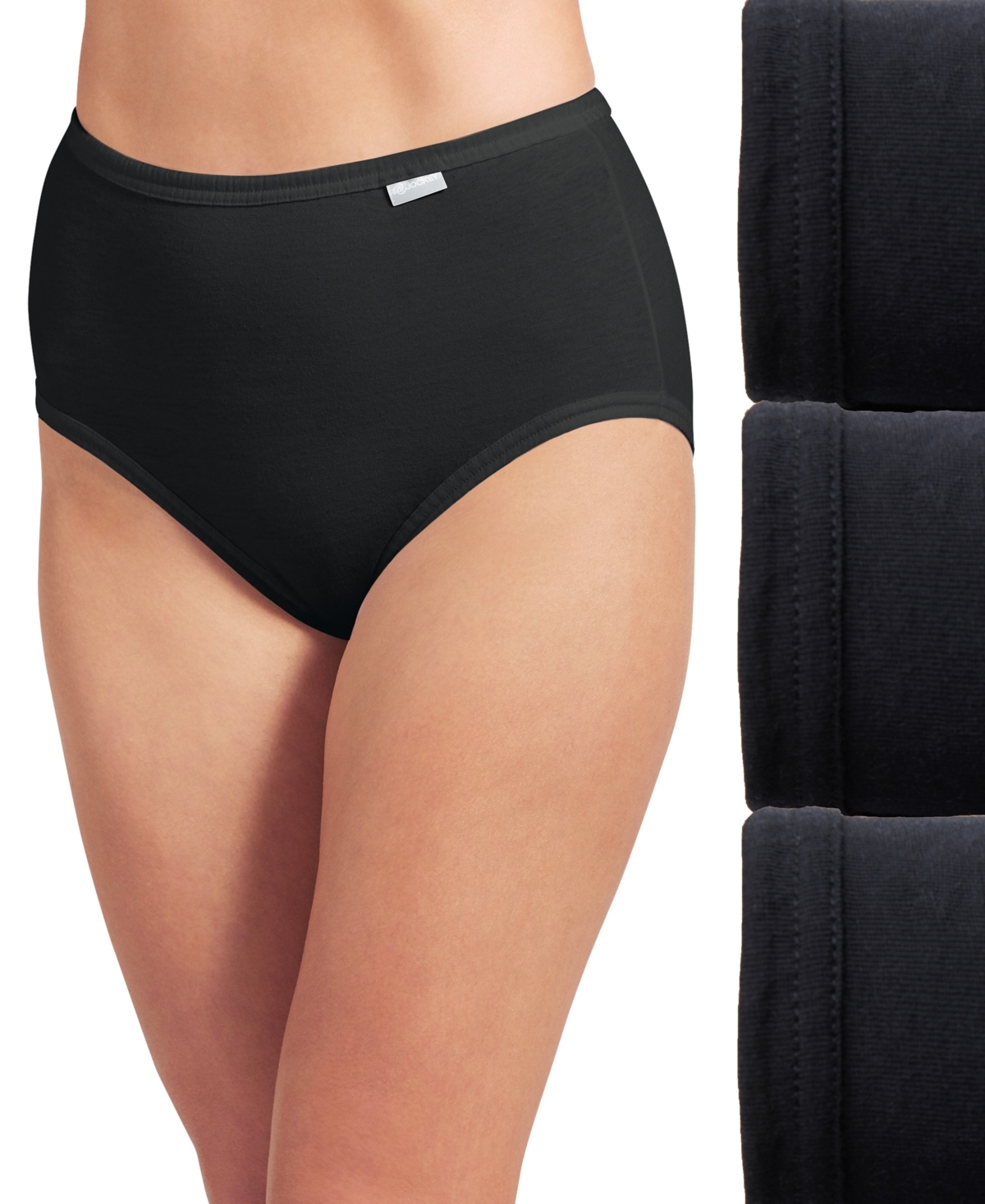 Elance Brief 3 Pack Underwear 1484, 1486 Extended Sizes - Oatmeal Heather/Boysenberry Heather/Perf