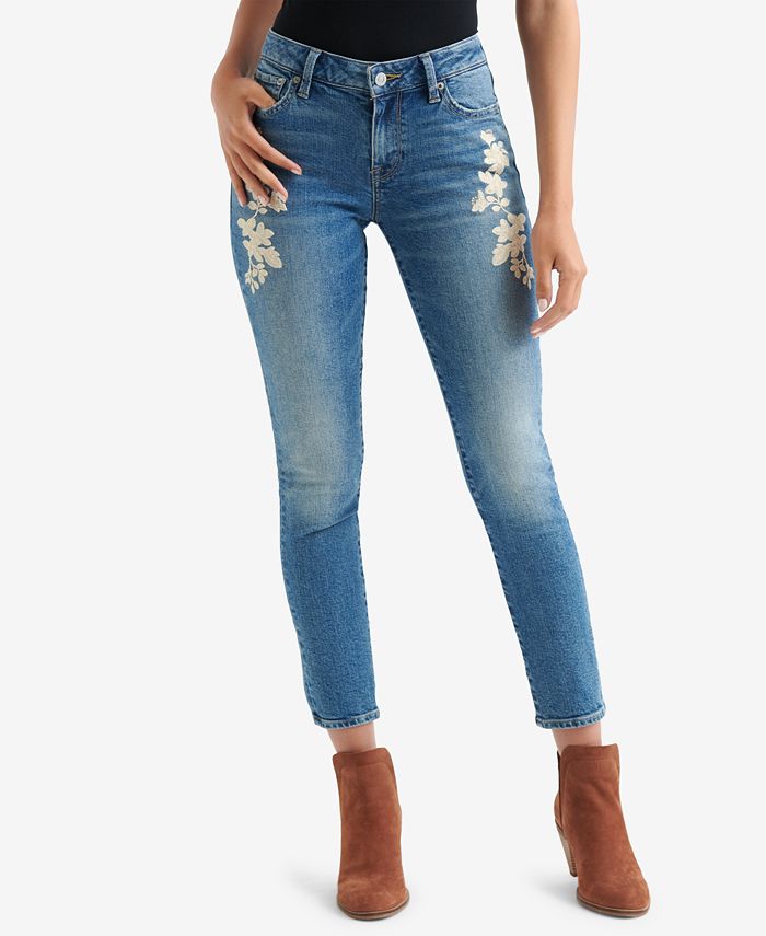 Lucky Brand Lolita Embroidered Skinny Jeans - Macy's