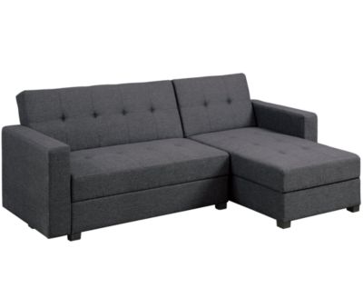 Poundex Bobkona Medora Reversible Sectional With Compartment - Macy's