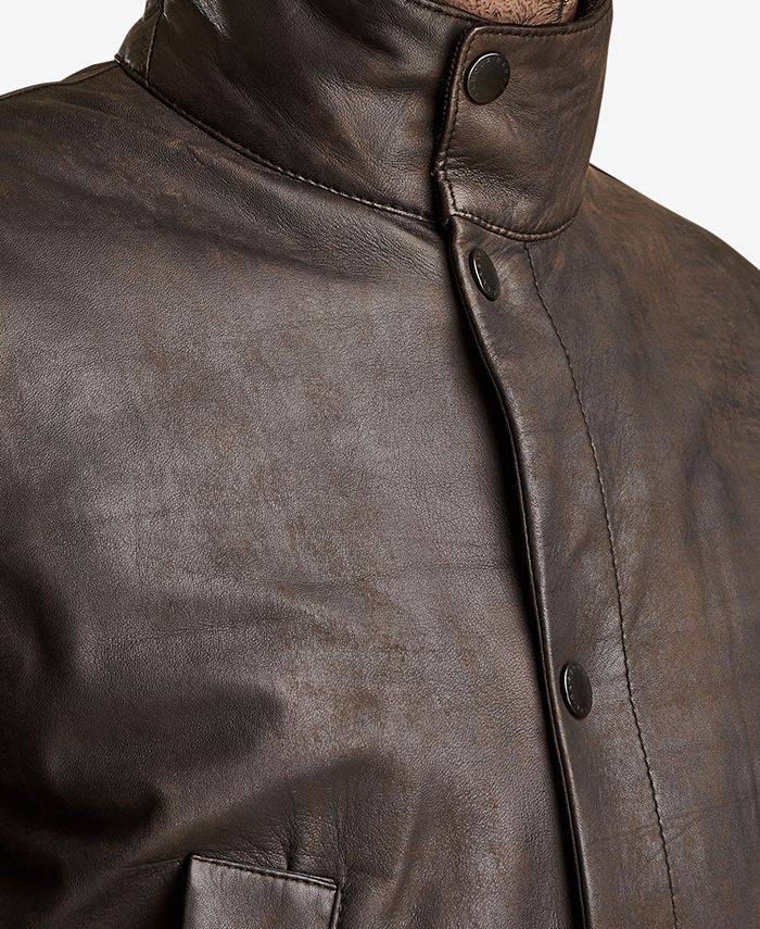 Barbour Men's Thomas Leather Jacket - Macy's