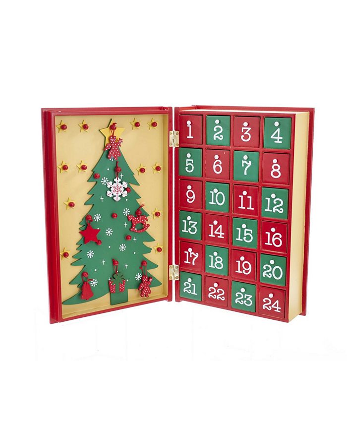 Kurt Adler 11 Inch Wooden Christmas Advent Calendar Book Macy's