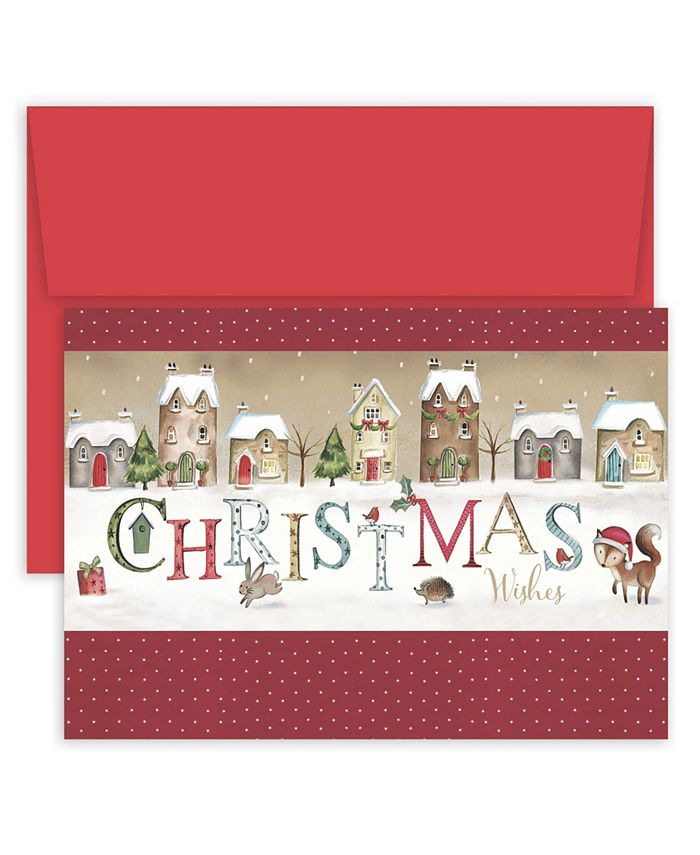 Masterpiece Studios Christmas Wishes Village Boxed Holiday Cards Reviews Shop All Holiday Home Macy S