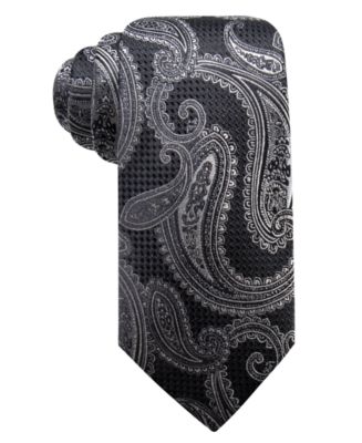 Tasso Elba Mens Classic Paisley Silk Tie Purple Size Regular