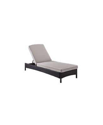 Palm Harbor Outdoor Wicker Chaise Lounge With Cushions