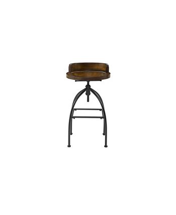 Edison adjustable shop height stool