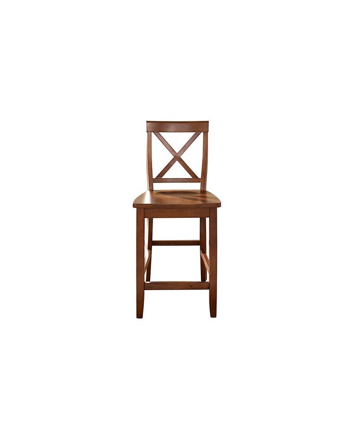 Crosley XBack Bar Stool With 24" Seat Height (Set Of 2) Macy's