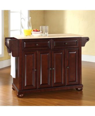 Crosley Alexandria Natural Wood Top Kitchen Island Macy S   10553932 Fpx.tif