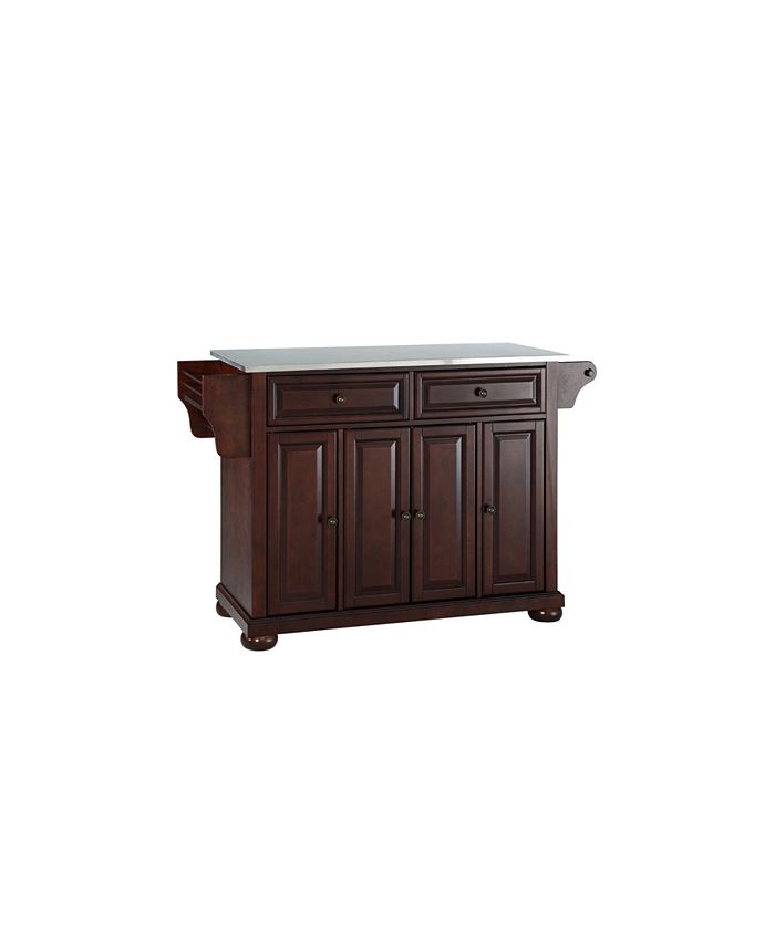 Crosley Alexandria Stainless Steel Top Kitchen Island Macy's