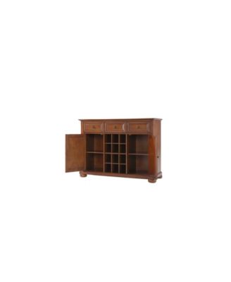 Crosley Alexandria Buffet Server Sideboard Cabinet With Wine Storage   10554002 Fpx.tif