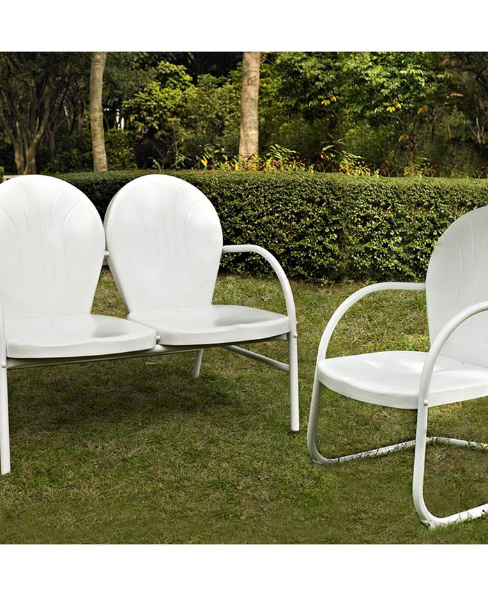Crosley Griffith 2 Piece Metal Outdoor Conversation Seating Set