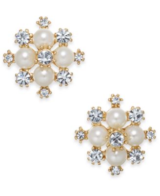 snowflake cluster earrings