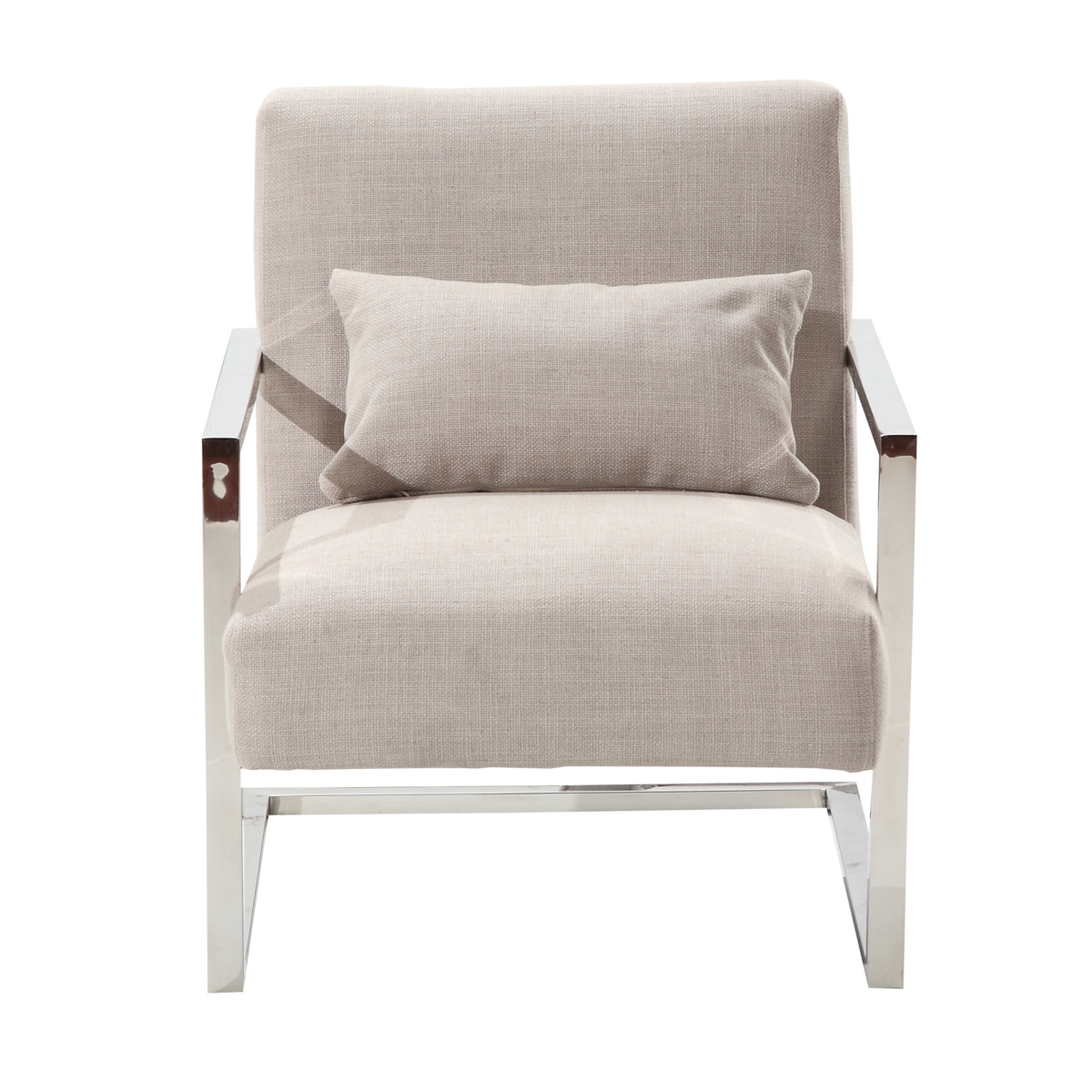 Armen Living Accent Club Chair In Grey