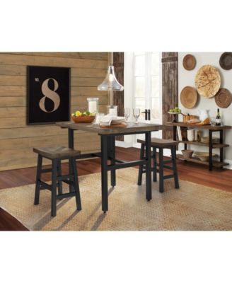 Pomona - Reclaimed Wood 26" Counter Stool with Metal Legs