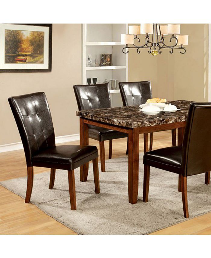 Benzara Square Glass Top Counter Height Dining Table With Metal Legs