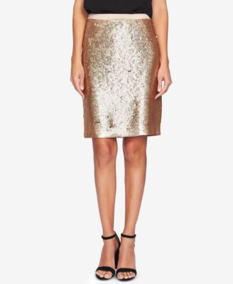 CeCe - Allover Sequin Pencil Skirt
