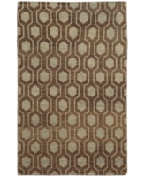 Closeout! Oriental Weavers Maddox 56504 Brown/Blue 5' x 8' Area Rug - Brown