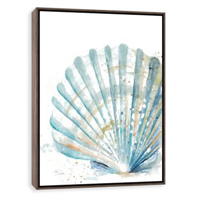 Artissimo Designs Clam Shell Framed Printed Canvas