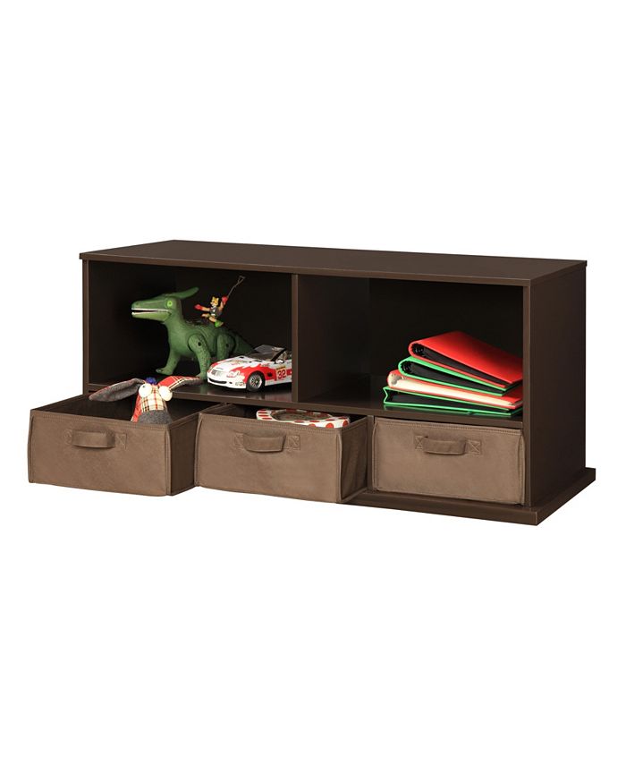 Badger Basket Stackable Shelf Storage Cubby With Three Baskets Macy's