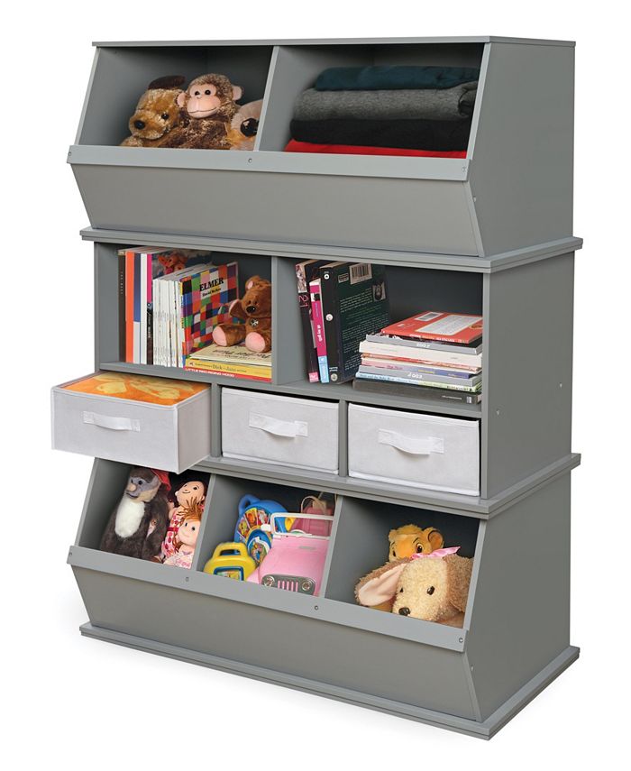 Badger Basket Stackable Shelf Storage Cubby With Three Baskets Macy's