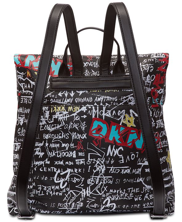 DKNY Tilly Graffiti Backpack, Created for Macy's & Reviews - Handbags